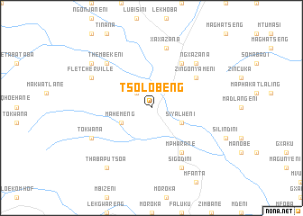map of Tsolobeng