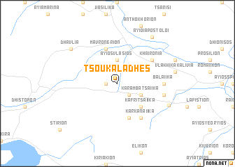 map of Tsoukaládhes