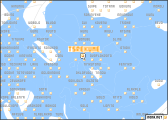 map of Tsrekume