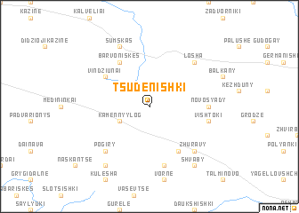 map of Tsudenishki