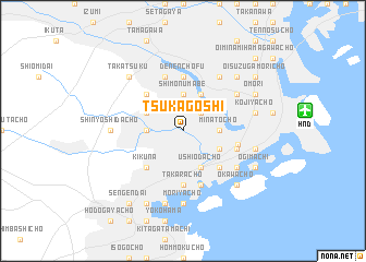 map of Tsukagoshi