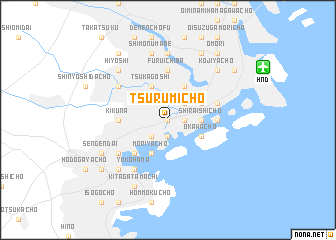 map of Tsurumichō