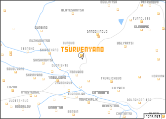 map of Tsŭrvenyano