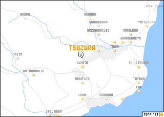 map of Tsuzura