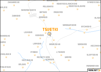 map of Tsvetki