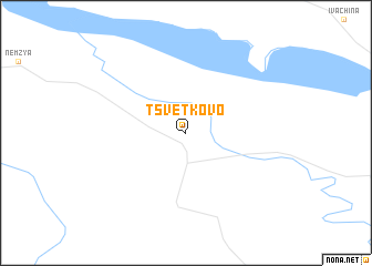 map of Tsvetkovo