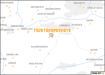 map of Tsvetovo Pervoye