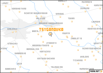 map of Tsyganovka