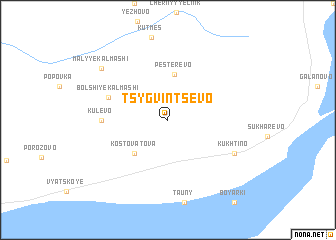 map of Tsygvintsevo