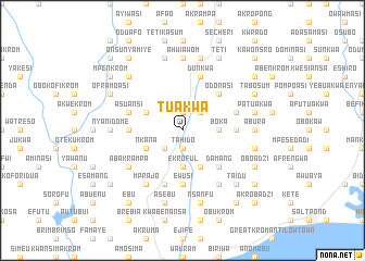 map of Tuakwa