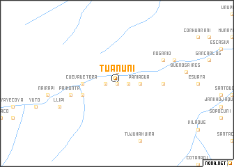 map of Tuanuni