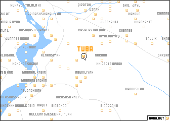 map of Ţūbā