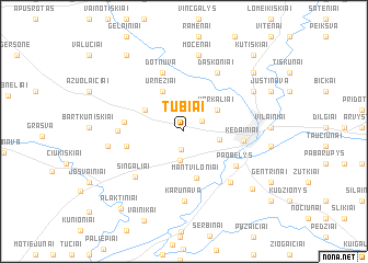 map of Tubiai