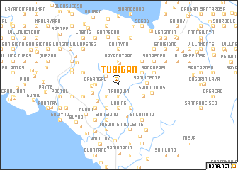 map of Tubigan