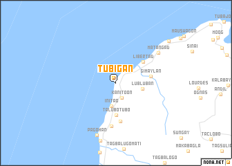 map of Tubigan