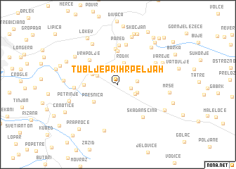 map of Tublje pri Hrpeljah