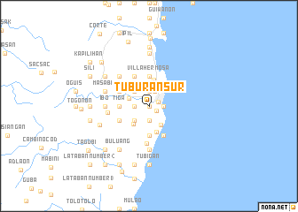 map of Tuburan Sur