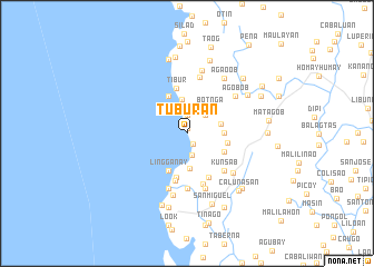 map of Tuburan