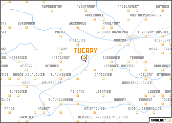 map of Tučapy