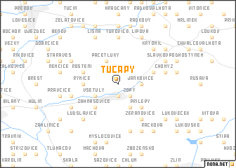 map of Tučapy