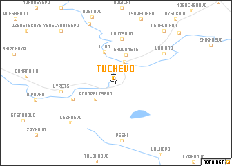 map of Tuchëvo