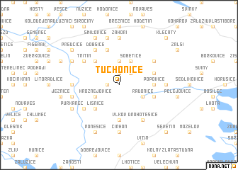 map of Tuchonice