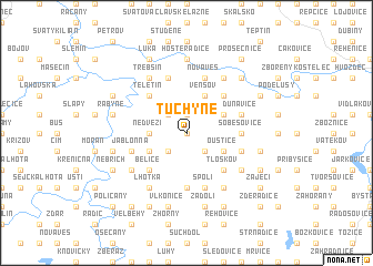 map of Tuchyně