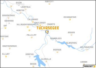 map of Tuckasegee