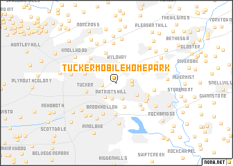 map of Tucker Mobile Home Park