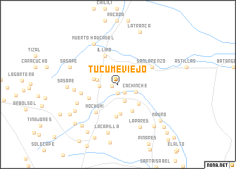 map of Túcume Viejo