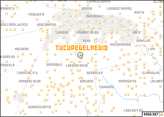 map of Tucupe del Medio