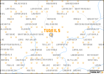 map of Tudeils