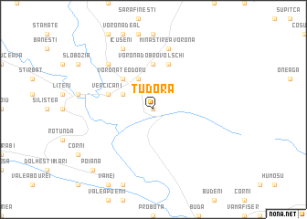 map of Tudora