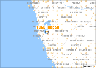 map of Tuduwegoda