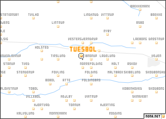 map of Tuesbøl