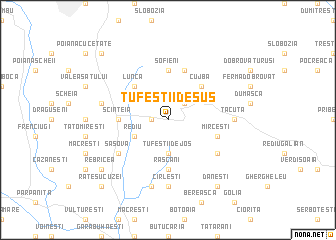map of Tufeştii de Sus
