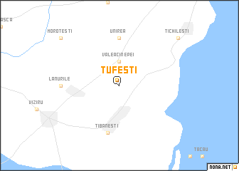 map of Tufeşti