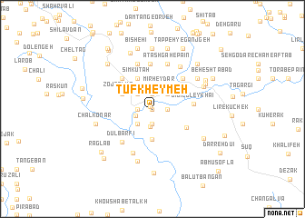 map of Ţūf Kheymeh
