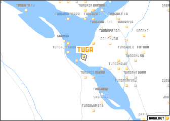 map of Tuga