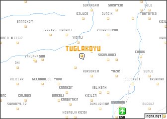 map of Tuğlaköyü