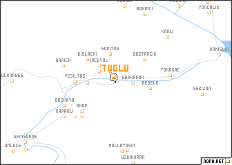 map of Tuğlu