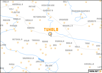 map of Tuhala