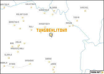 map of Tuhgbehli Town