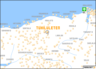 map of Tuhilu Leten
