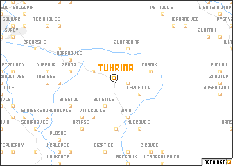 map of Tuhrina