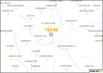 map of Tuiche