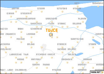 map of Tujce