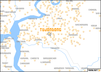 map of Tujŏn-dong