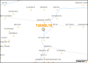 map of Tukholya