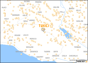 map of Tukići